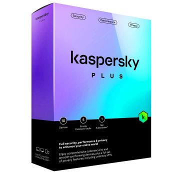 Kaspersky Plus Latest Version - 1 PC, 1 Year (No CD, Voucher Only)