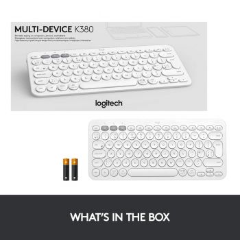 Logitech Multi-Device Keyboard K380 - Off White (920-009580)