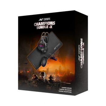 Ant Esports Champions Bundle-X  Headset + Mouse+ Mousepad Combo