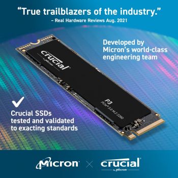 Crucial P3 1TB PCIe M.2 NVMe SSD (CT1000P3SSD8)