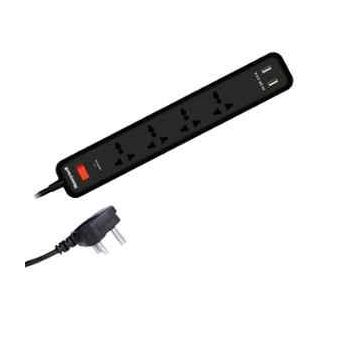 Honeywell 4 out surge protector with master switch + 2 USB