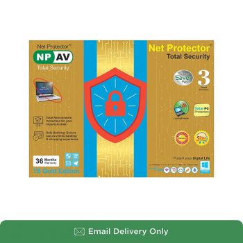 NPAV Net Protector 2020 Total Security Gold Edition - 1 PC, 3 Years (Email Delivery in 2 Hours- No CD)