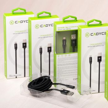 Cadyce USB Lightning Cable for iPod, iPhone & iPad (Black) (1M) (CA-ULC1B)