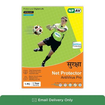 NPAV Net Protector Anti-Virus Pro 2022 - 1 PC, 1 Year (Email Delivery in 30 mins - No CD)