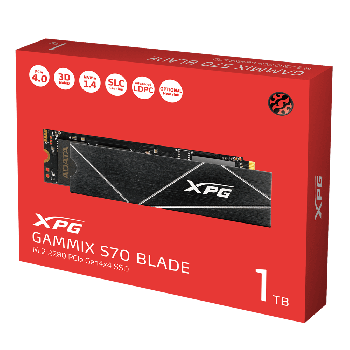 Adata XPG GAMMIX S70 Blade PCIe Gen4x4 M.2 1TB SSD (AGAMMIXS70B-1T-CS)