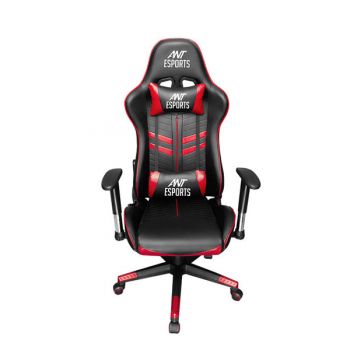 Ant Esports GameX Delta PU PVC Cover, 90-178 Degree Tilt Adjust, Class 4 Gaslift With Adjustable Armrest Gaming Chair (Red Black)