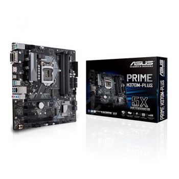 ASUS PRIME-H370M-Plus Intel LGA-1151 mATX Motherboard with LED Lighting