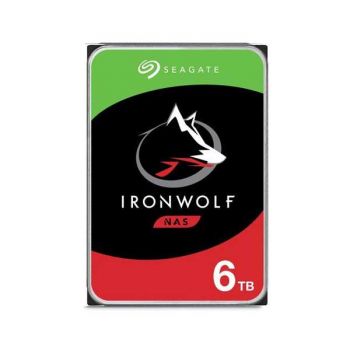 Seagate IronWolf 6 TB NAS Internal Hard Drive HDD“ 3.5 Inch SATA 6 Gb/s 5900 RPM 64 MB Cache For RAID Network Attached Storage (ST6000VN001)
