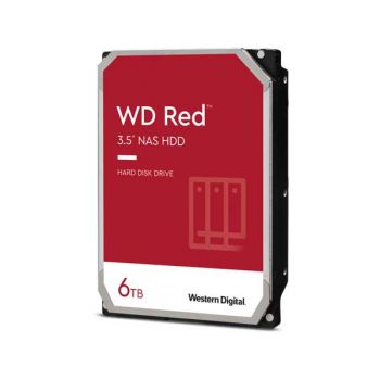 Western Digital 6TB WD Red NAS Internal Hard Drive - 5400 RPM Class, SATA 6 Gb/s, SMR, 256MB Cache, 3.5" - WD60EFAX