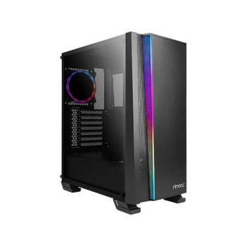 Antec NX500 Mid Tower Gaming Cabinet Supprot E-ATX, ATX, Micro-ATX, ITX Motherboard with Tempered Glass Side Panel,