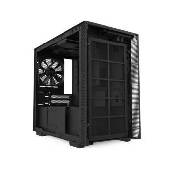 NZXT H210 - Mini ITX PC Gaming Case - Front I/O USB Type-C Port - Tempered Glass Side Panel - Cable Management System - Water-Cooling Ready - Radiator Bracket - Steel Construction - Black