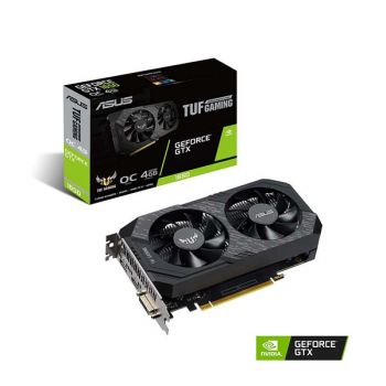 ASUS TUF Gaming GeForce GTX 1650 Super OC 4GB GDDR6 128-Bit IPX5 Dust Resistance Twin Fan Graphics Card with Max Boost of 1800Mhz (TUF-GTX1650S-O4G-Gaming)