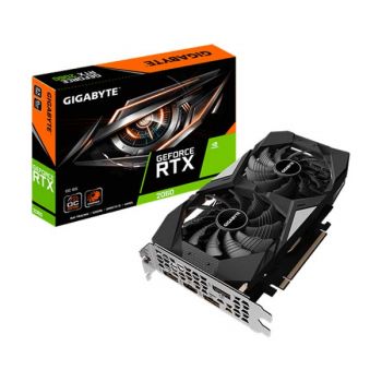 Gigabyte GeForce RTX 2060 OC 6GB GDDR5, with WindForce 2X Cooling System , 90mm Unique Blade Fans Graphic Cards (GV-N2060OC-6GD)