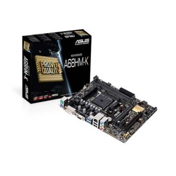 ASUS A68HM-K Motherboard, AMD FM2+ Socketed, Micro-ATX, AMD A68H Chipset