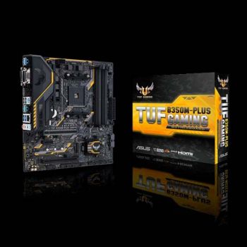 ASUS TUF B350M-Plus Gaming AMD AM4 Micro-ATX Gaming Motherboard