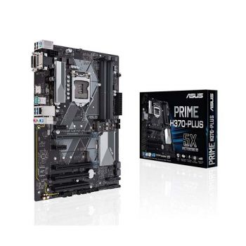 ASUS Prime H370-Plus/CSM Intel LGA-1151 ATX Motherboard with LED Lighting