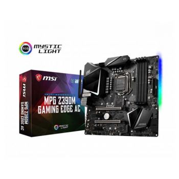 MSI MPG Z390M Gaming Edge AC Motherboard (WI-FI) (Intel Socket 1151/9TH AND 8TH Generation Core Series CPU/MAX 128GB DDR4 4500MHZ Memory)