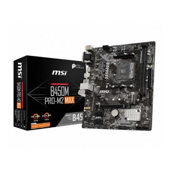 MSI B450M Pro-M2 Max Motherboard (AMD Socket AM4/Ryzen Series CPU/MAX 32GB DDR4 3466MHZ Memory)