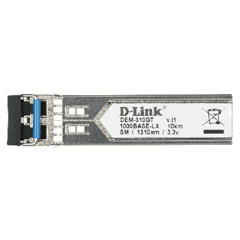 D-Link DEM-310GT 1000BASE-LX Single-Mode 10 Km LC SFP Transceiver