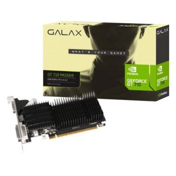 Galax GEForce GT 710 PASSIVE 2GB 2GB DDR3 64-bit HDMI/DVI-D/VGA-CARD