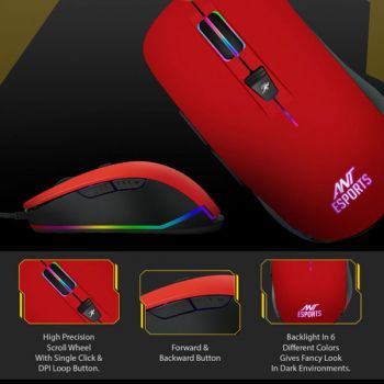 Ant Esports GM100 Gaming Mouse (RGB)
