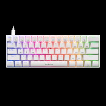 Gamdias Hermes E3 Mechanical Keyboard White Colour( Blue And Red Switch) RGB