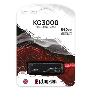 Kingston KC3000 PCIe 4.0 NVMe M.2 512GB SSD (SKC3000S-512G)