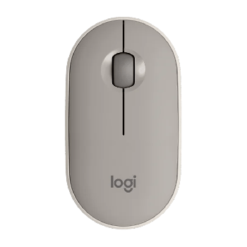 Logitech Pebble M350 Wireless Mouse- Sand (910-006665)