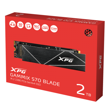 Adata XPG GAMMIX S70 Blade PCIe Gen4x4 M.2 2TB SSD (AGAMMIXS70B-2T-CS)