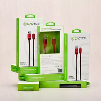 "Cadyce Cadmium Premium Braided USB to Micro-USB Cable (Red)  (CA-UMICROR)"