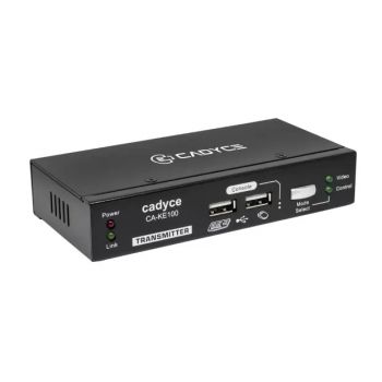 Cadyce USB KVM Extender Over CAT5/CAT5e/CAT6 Cable with  Display Resolution up to 1920 x 1200 (CA-KE100)