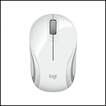 Logitech Wireless Mini Mouse M187 - White - AP (910-005380)