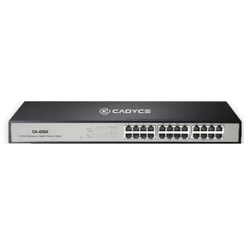 Cadyce 24 Port 10/100/1000 Mbps Gigabit Ethernet Switch  (Unmanaged) (CA-GS24)