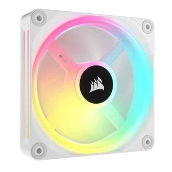  Corsair Fan iCUE LINK QX120 RGB 120mm PWM PC Fan Expansion Kit - White (CO-9051005-WW)