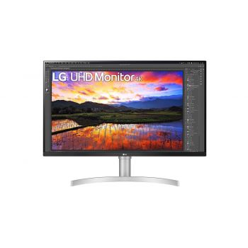 LG 32" 4K Monitor (32UN650W 4K/IPS/2*HDMI/DP PORT/HEIGHT ADJ/5 WAT SPK/WHITE)