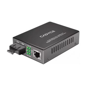 Cadyce 10/100/1000Base-TX to 1000Base-FX Gigabit Single-Mode Fiber Converter (CA-GSFC20)