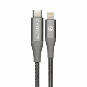Cadyce CadmiumPlus  USB C TO Lightning Cable 1.2M Space Grey Color (CA-CLC - Space Grey)