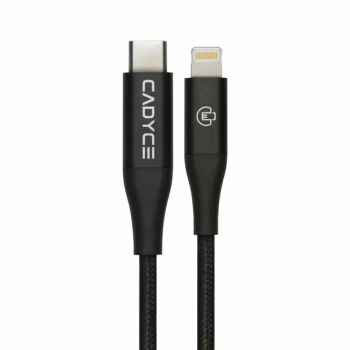 Cadyce CadmiumPlus  USB C TO Lightning Cable 1.2M Black Color (CA-CLC - Black)