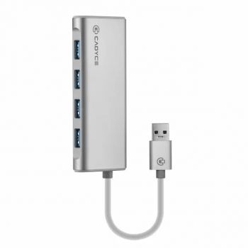Cadyce USB 3.0 4-Port SuperSpeed Hub with Power Adapter (CA-SS4H)